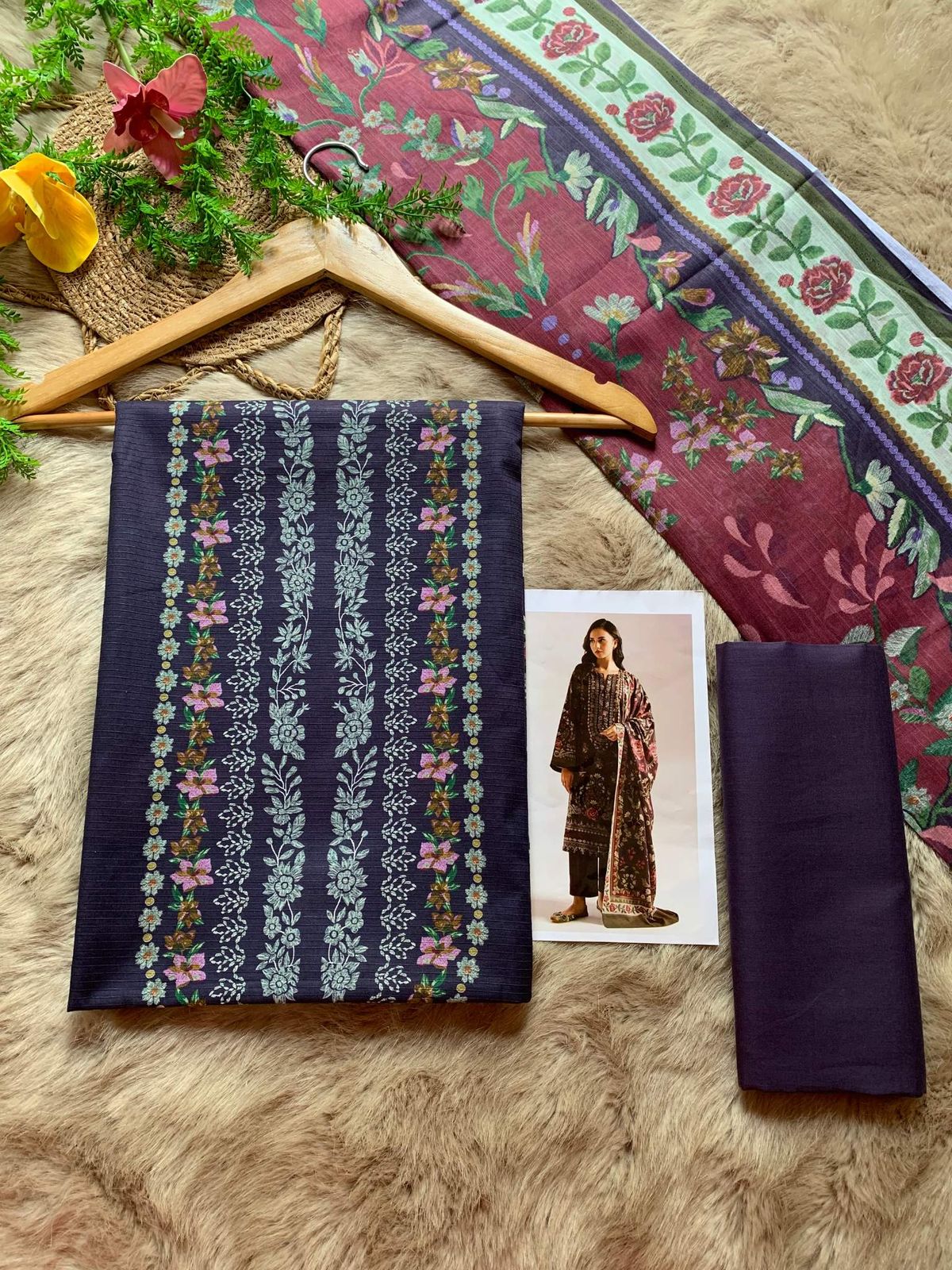 Ethnic Cotton Orna | এথনিক কটন ওড়না - Image 1