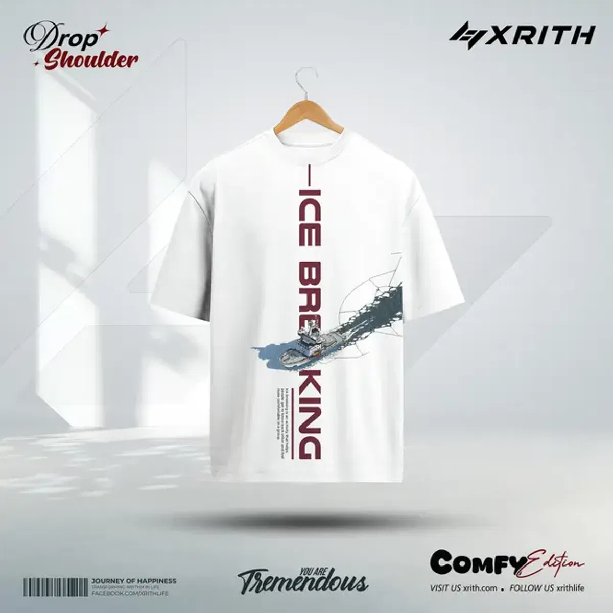 Comfy Edition Drop-Shoulder ice-breaking - Image 1