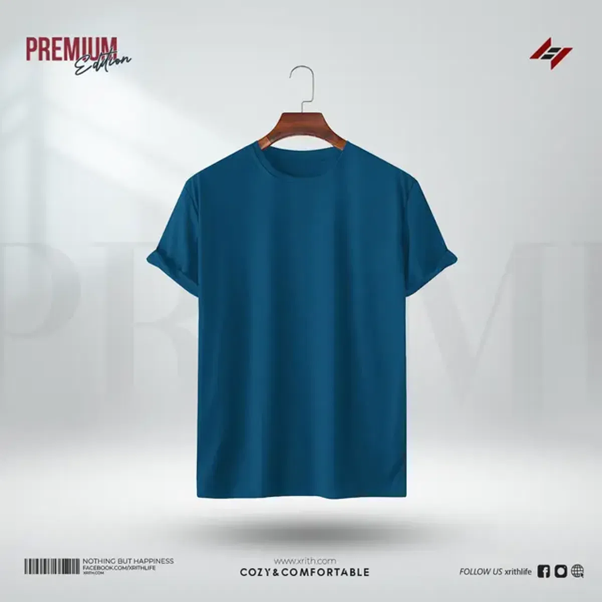 Sailor Blue Premium Solid T-Shirt - Image 1