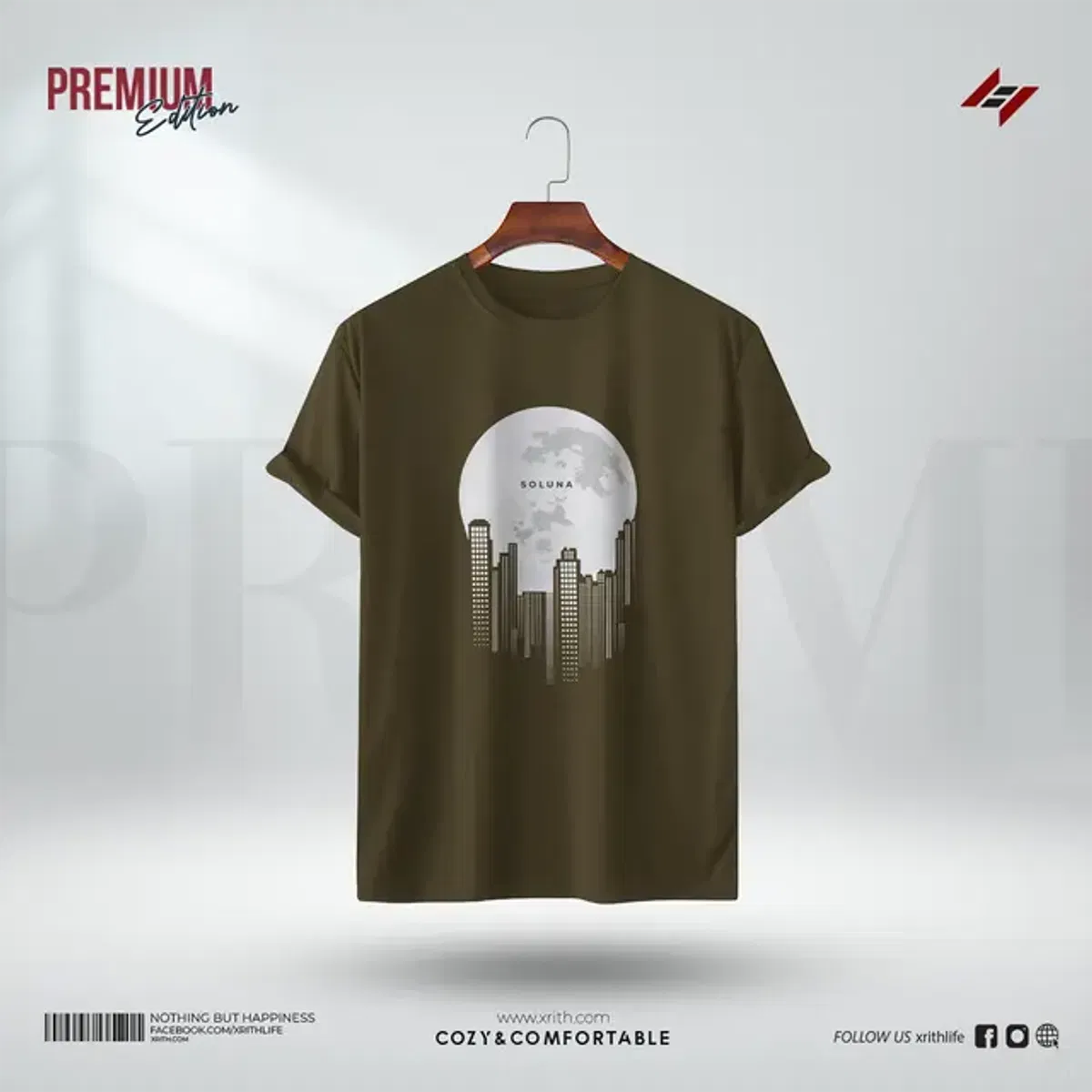 Premium Printed T-Shirt - Soluna - Image 1