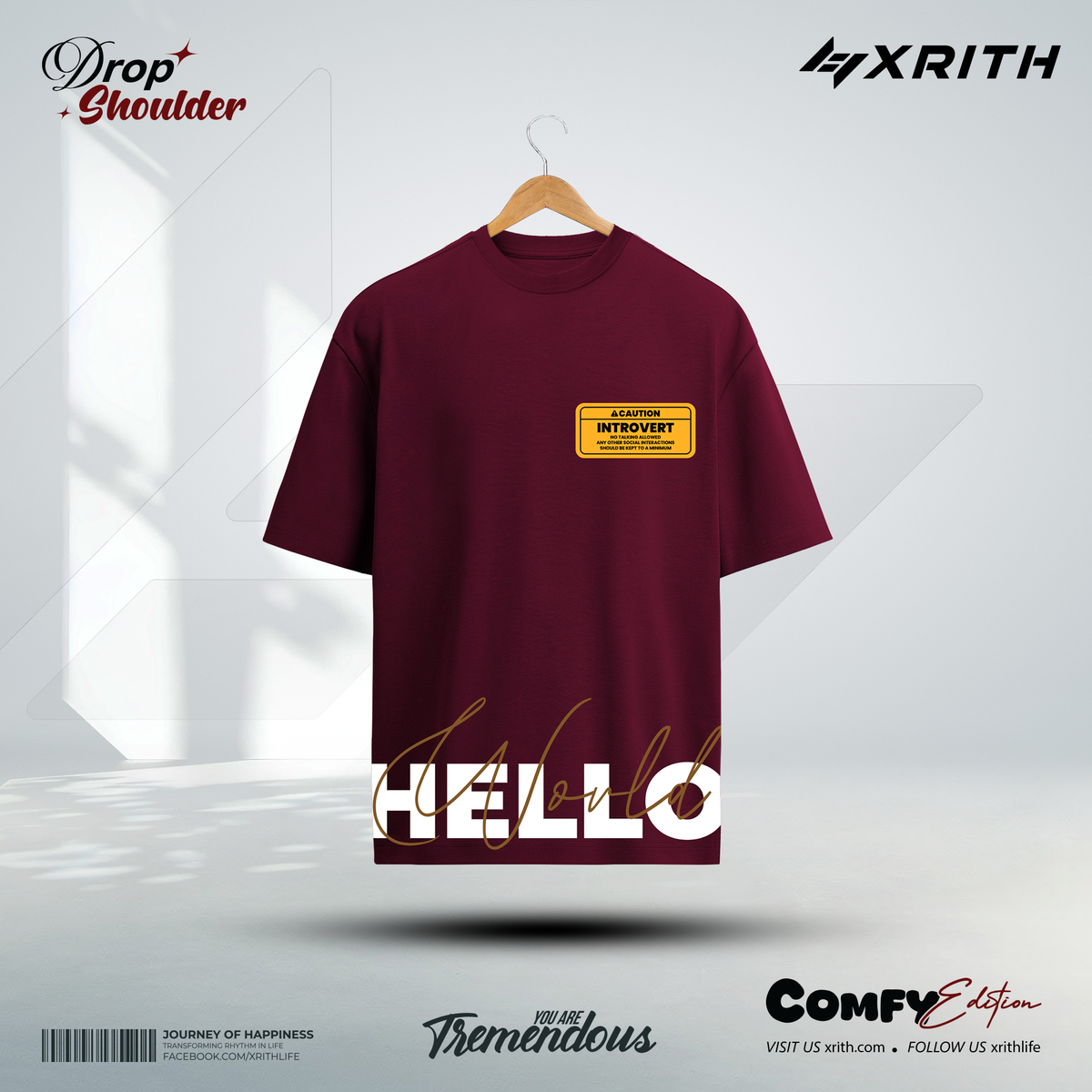 Comfy Edition Drop-Shoulder Hello World - Image 1