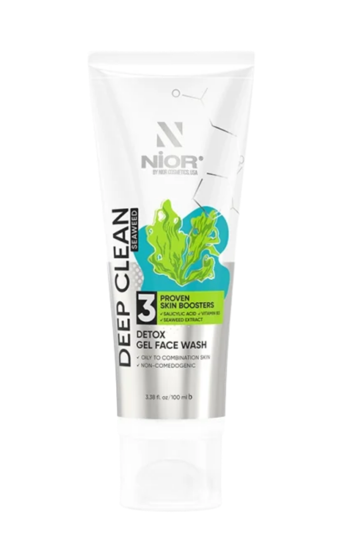 NIOR Deep Clean Gel Face Wash Seaweed 100ml - Image 1