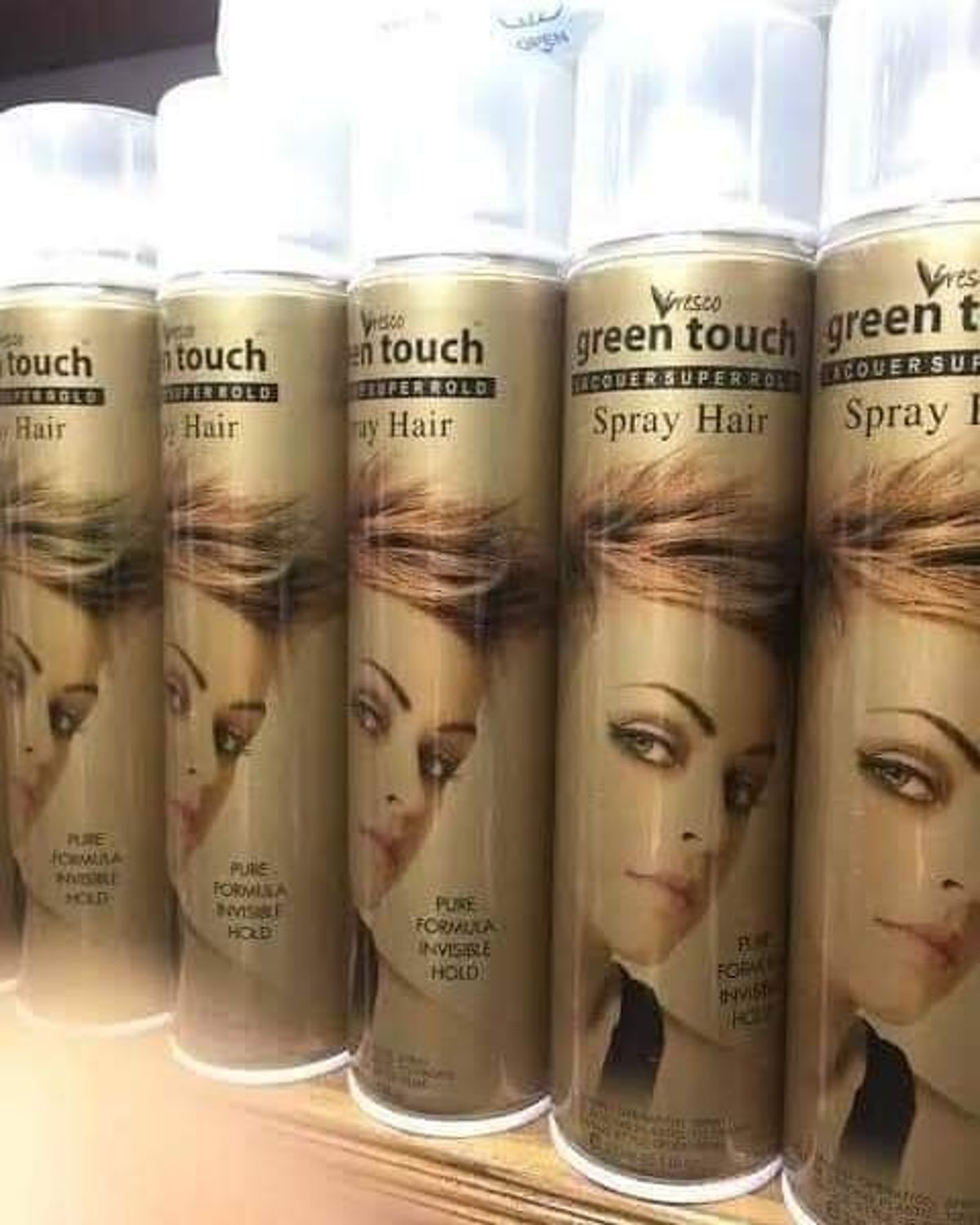 green touch hair setting spray 420 ml - Image 1