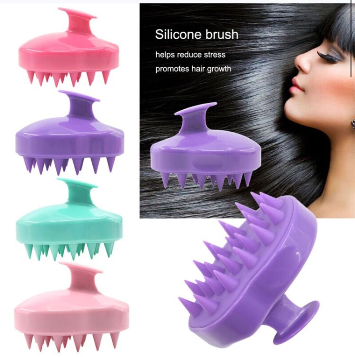 hair scrub brush - Image 1