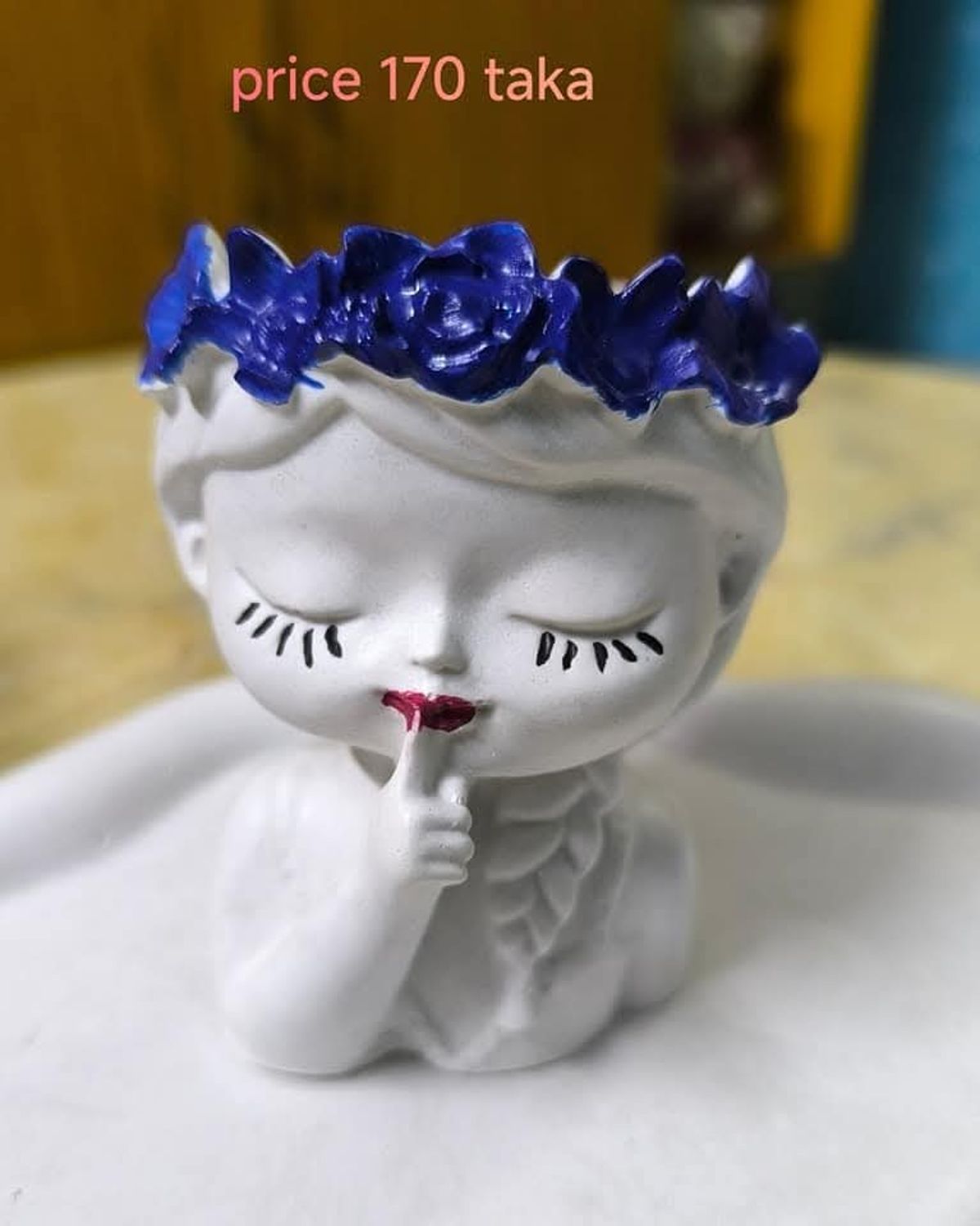 cute girl plant pot - Image 1