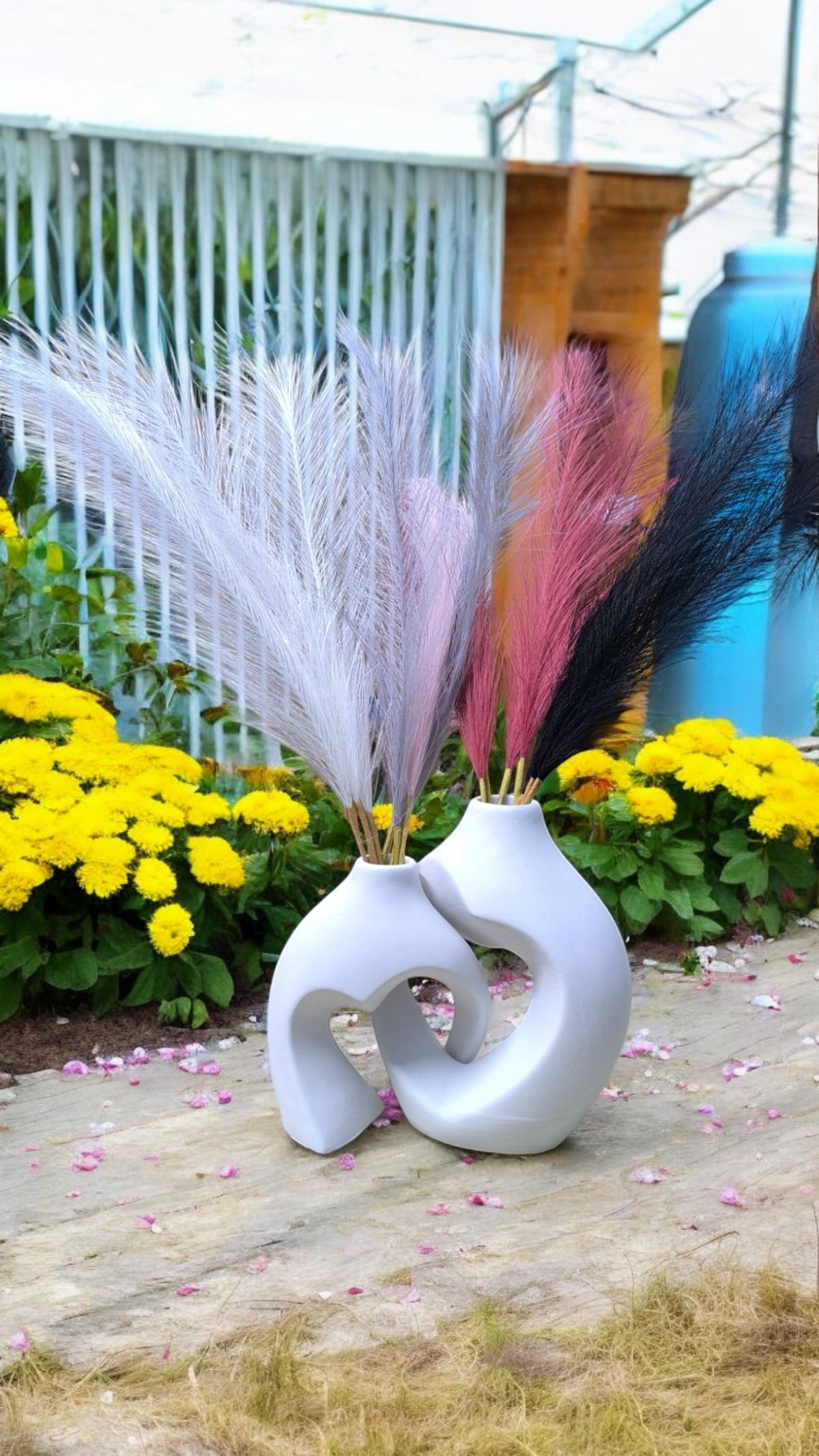 Nordic flower vase 2 piece set ( without flower) - Image 1