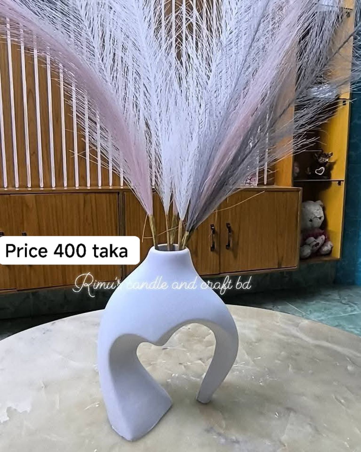 Nordic flower vase 7 inch ( without flower) - Image 1