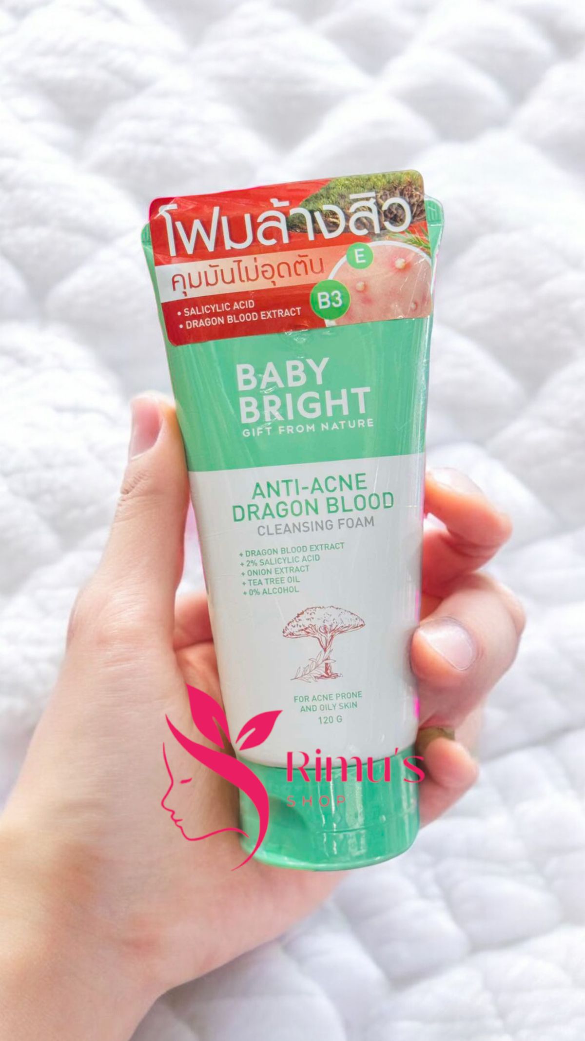 Baby Bright Anti-Acne Dragon Blood Cleansing Foam - Image 1