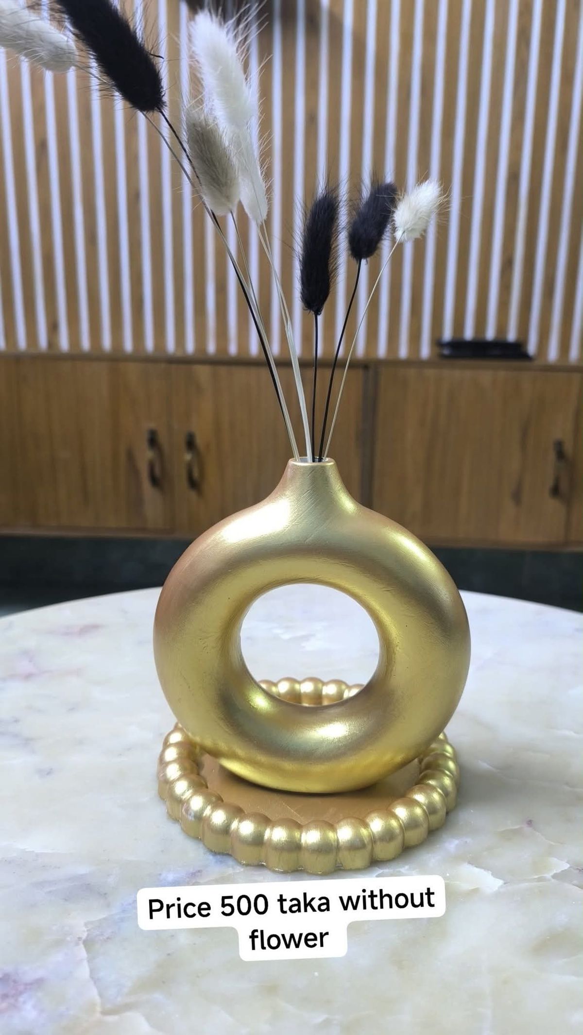 donut vase + tray (without flower ) - Image 1