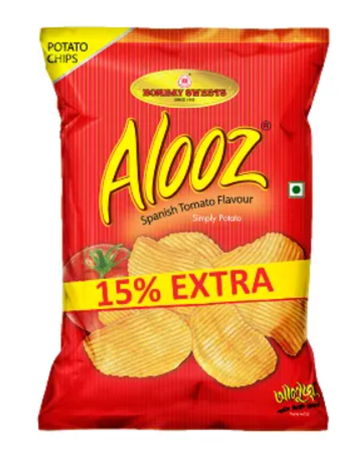 Bombay Sweets Alooz Spanish Tomato Flavor Chips - Image 1