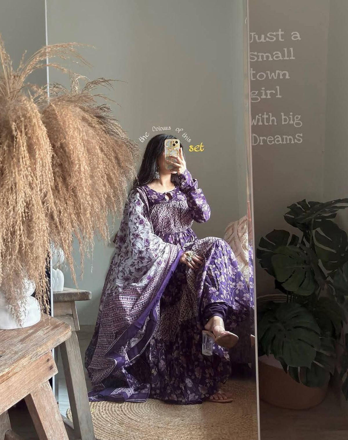 আনারকলি গাউন থ্রি-পিস সেট - Image 1