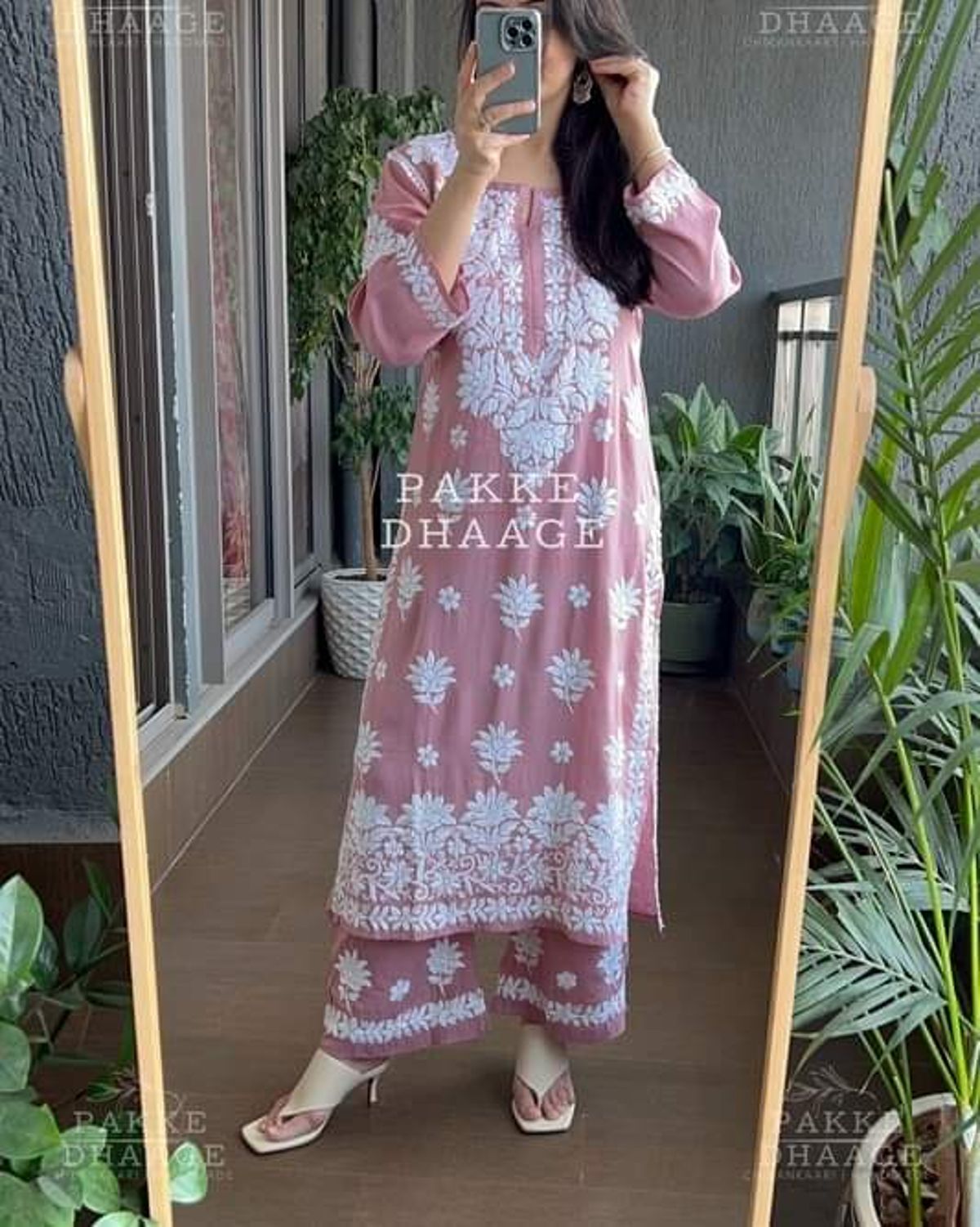 Levender Lakhnow Style Two piece set - Image 1