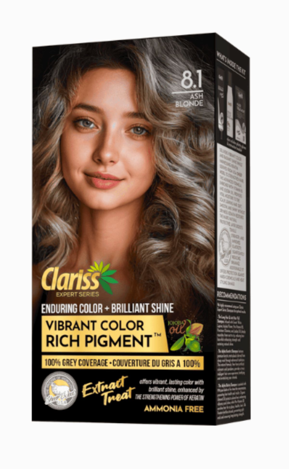 Clariss Hair Color 8.1 Ash Blonde - Image 1