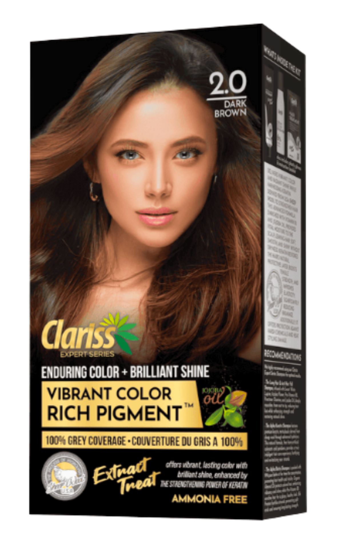 Clariss Hair Color 2.0 Dark Brown - Image 1