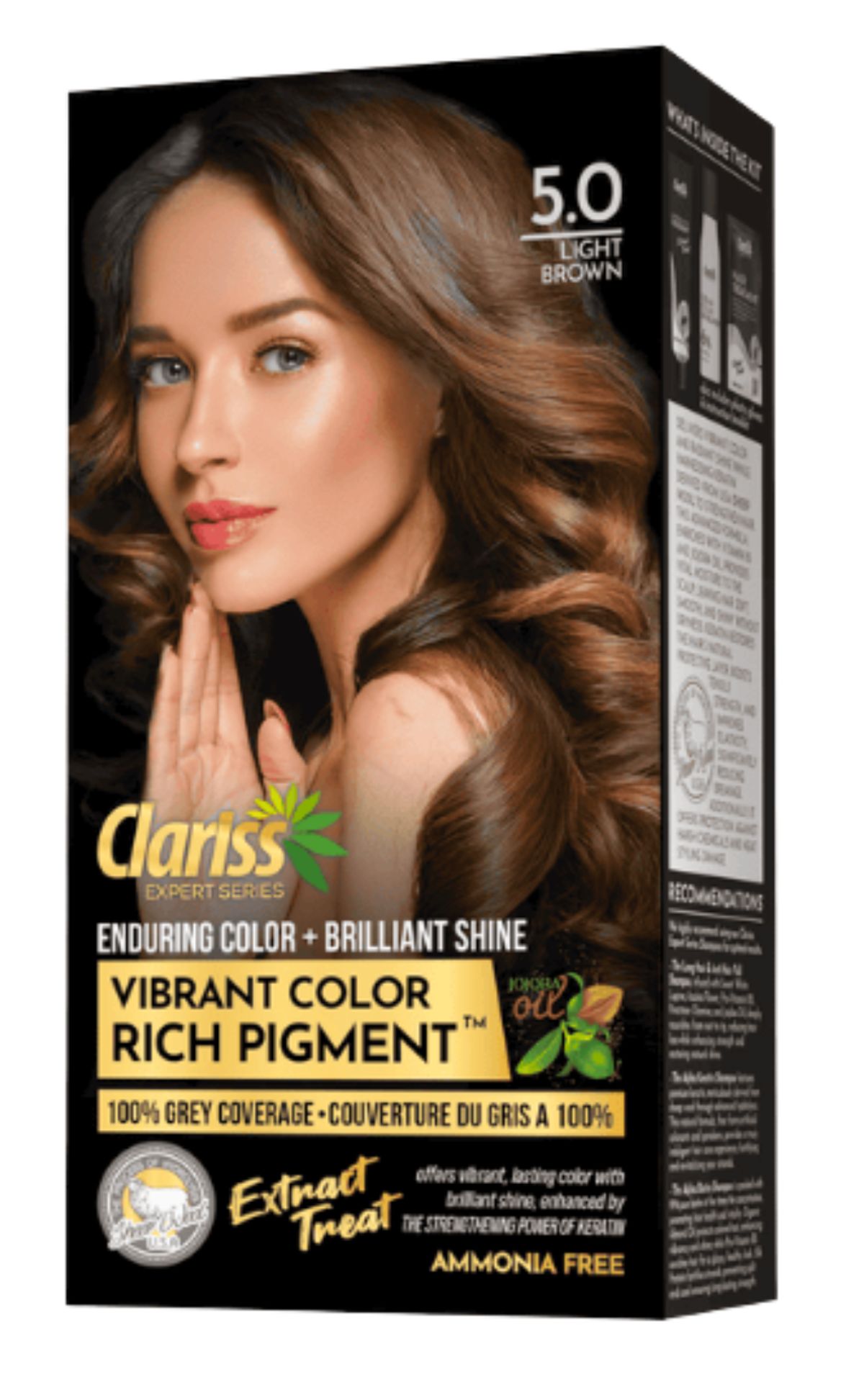 Clariss Hair Color 5.0 Light Brown - Image 1