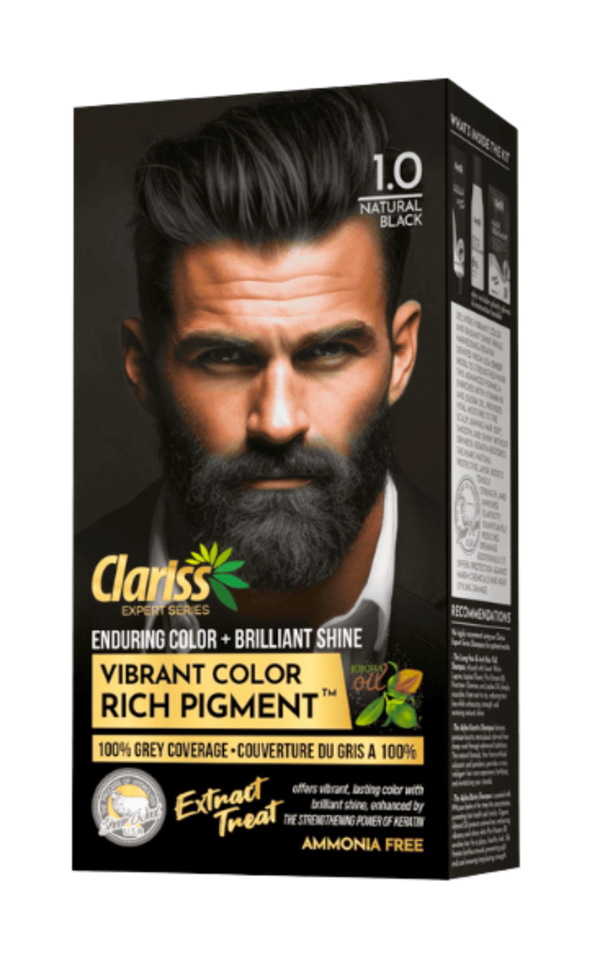 Clariss Hair Color 1.0 Natural Black - Image 1