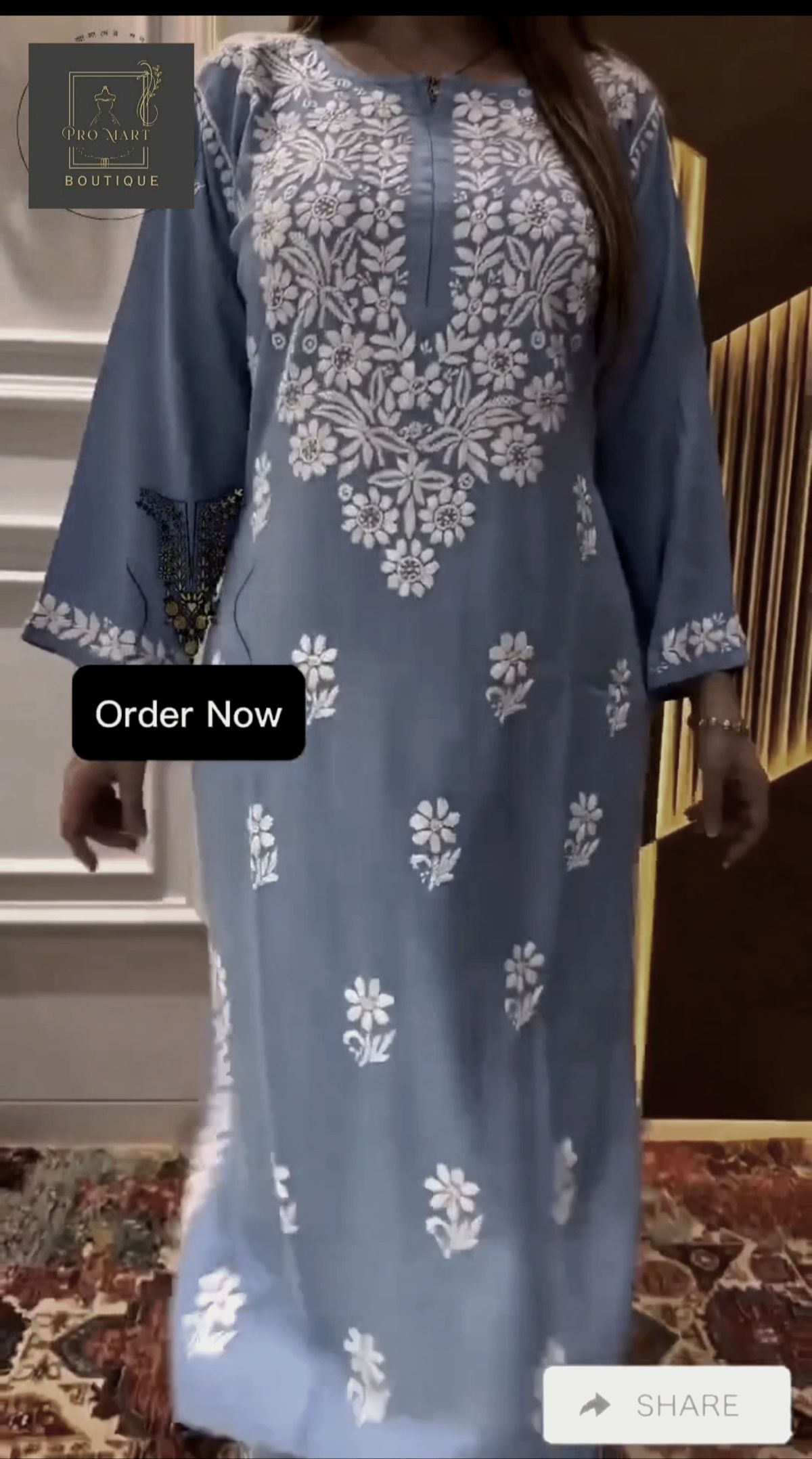 Powder Blue Lakhnow TWO PIECE SET - Image 1