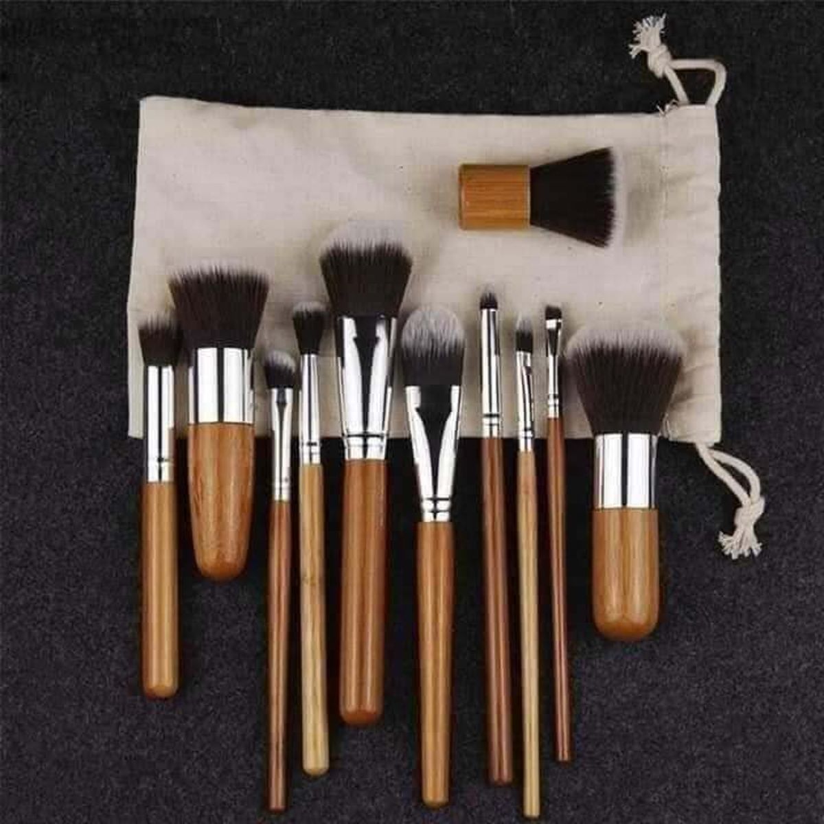 bamboo brush set 10 pieces - Image 1