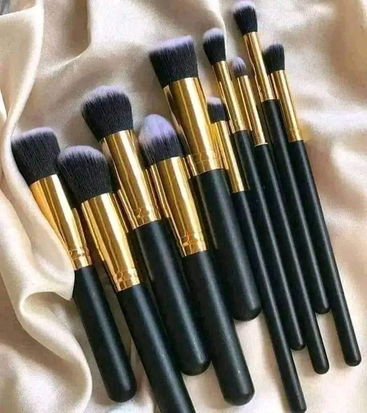 kabuki brush 10 piece black - Image 1