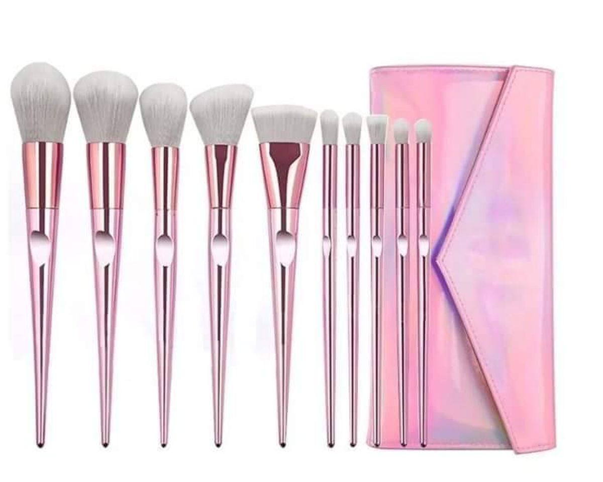 mangee makeup brush set 10 pieces - Image 1