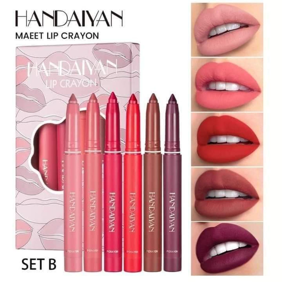 handiyan lip crayon 6 piece - Image 1