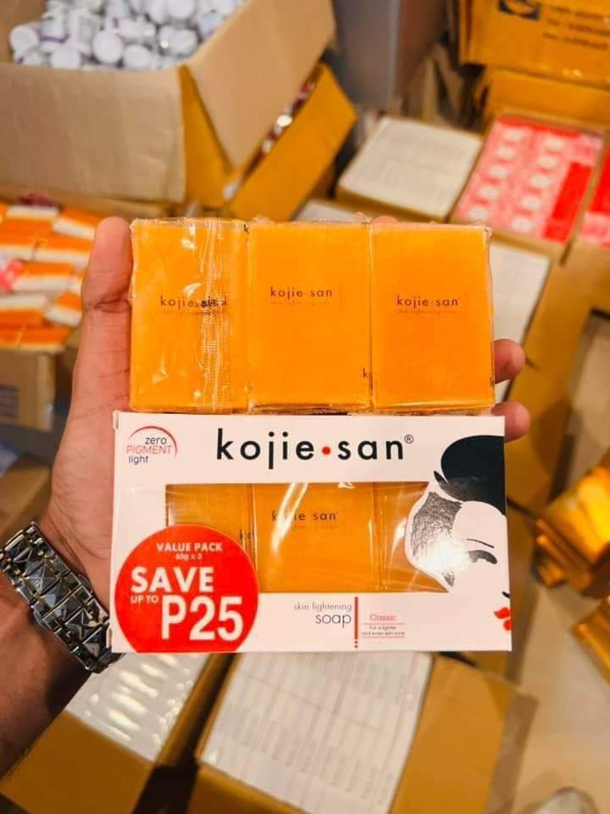 kojie san soap 3 piece - Image 1