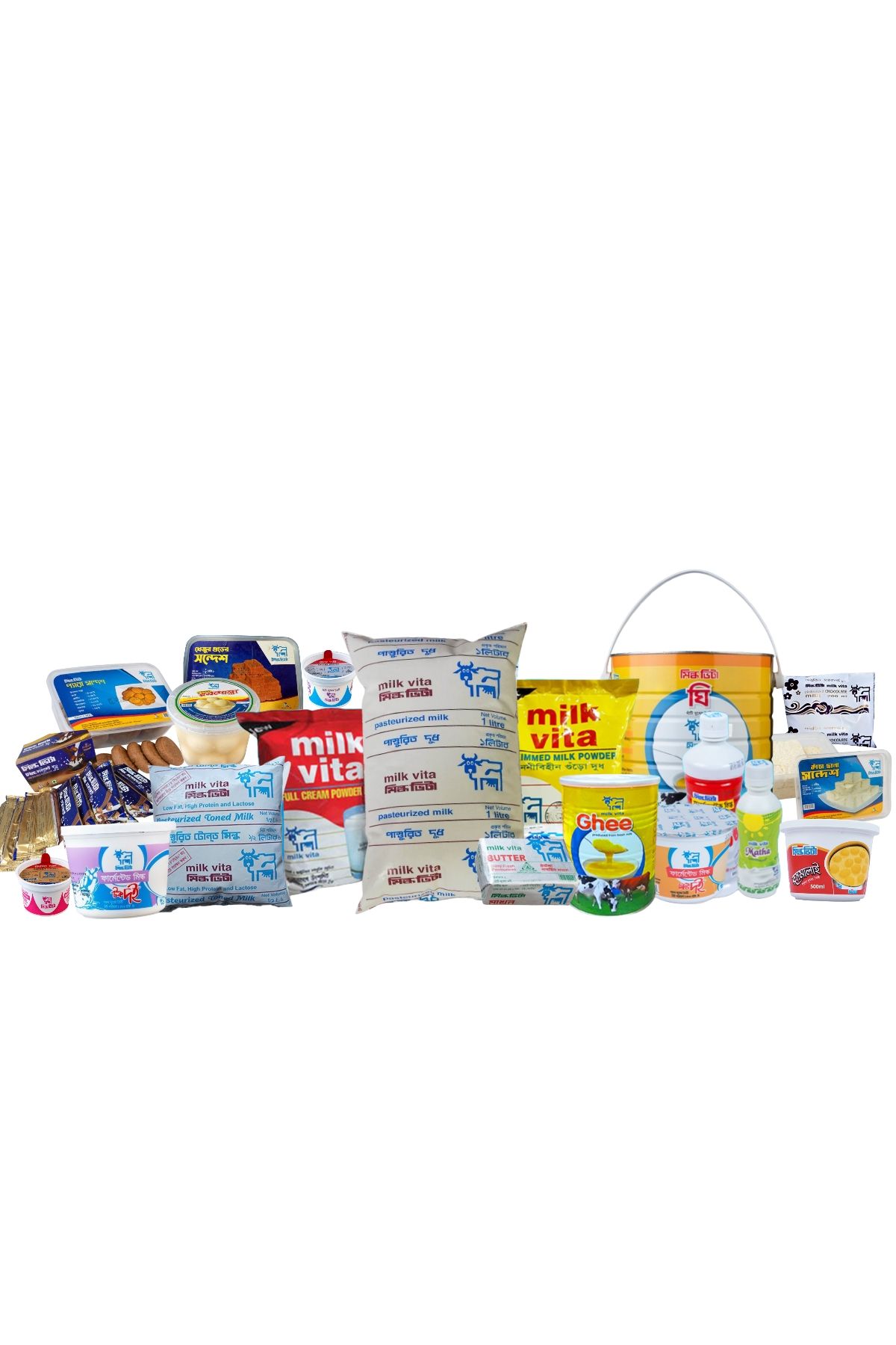 মিল্কভিটার সকল পণ্য সামগ্রী।