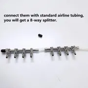 stainless steel airline splitter ( 4 way)_img_1