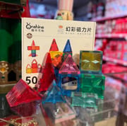 premium Magnetic Tiles 100pcs 50pcs Set_img_4