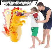 95cm Dinosaur Inflatable Punching Bag for Kids – Standing Bop Bag with Foot Pump for Active Play_img_1