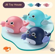Cute Wind-Up Swimming Dolphin Bath Toy - Fun Clockwork Water Play Companion for Babies & Toddlers_img_1