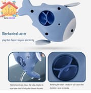 Cute Wind-Up Swimming Dolphin Bath Toy - Fun Clockwork Water Play Companion for Babies & Toddlers_img_4