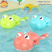 Cute Wind-Up Swimming Frog Bath Toy - Fun Battery-Free Water Play Toy for Babies & Toddlers_img_0