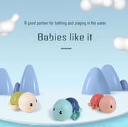 Children's Bath Shower Toy: Battery-Free Wind-Up Little Turtle - Safe and Colorful Floating Water Toy for Kids_img_2