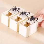 Wooden Spider Prank Box – Hilarious Scare & Gag Gift Toy for Kids and Adults_img_8