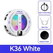 K36 Semiconductor Magnetic Clip Phone Cooler with Digital Display RGB Ambient Lights_img_1