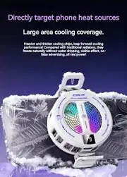 K36 Semiconductor Magnetic Clip Phone Cooler with Digital Display RGB Ambient Lights_img_4