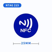 NFC Blue Sticker- NTAG 215_img_0