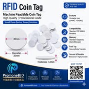 RFID Coin Tag TK4100 125kHz | Self Adhesive RFID Tag_img_0