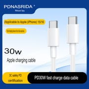 PD 20W Fast Charging Adapter Combo with 2M Lightning Cable 8-14 + 1M Type-C Cable + Android USB-C Cable for iPhone 15–16 & Android Devices_img_4