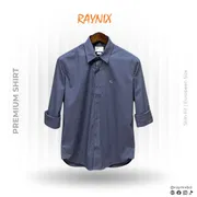 Gucci Men’s Slim Fit Spandex Cotton Stretch Shirt – Charcoal Grey with Tonal Logo_img_0