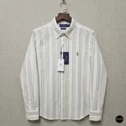 Ralph Lauren polo Slim Fit Beige & White Multi-Stripe Cotton Shirt_img_0