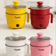 Prestige Mini Multicooker Non stick Coated inner pot Portable Electric Multicooker Cooking Pot With Steamer and Multipurpose 2 Liter_img_0