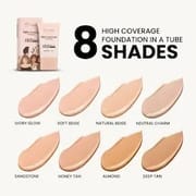 Mars Cosmetics High Coverage Foundation with SPF 50 PA++++ #03 Natural Beige (25ml)_img_1