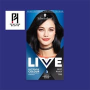 Schwarzkopf LIVE Intense Colour, Long Lasting Permanent Black Hair Dye, With Built-In Vibrancy Serum, Up To 100% Grey Coverage- Deep Black 099_img_0
