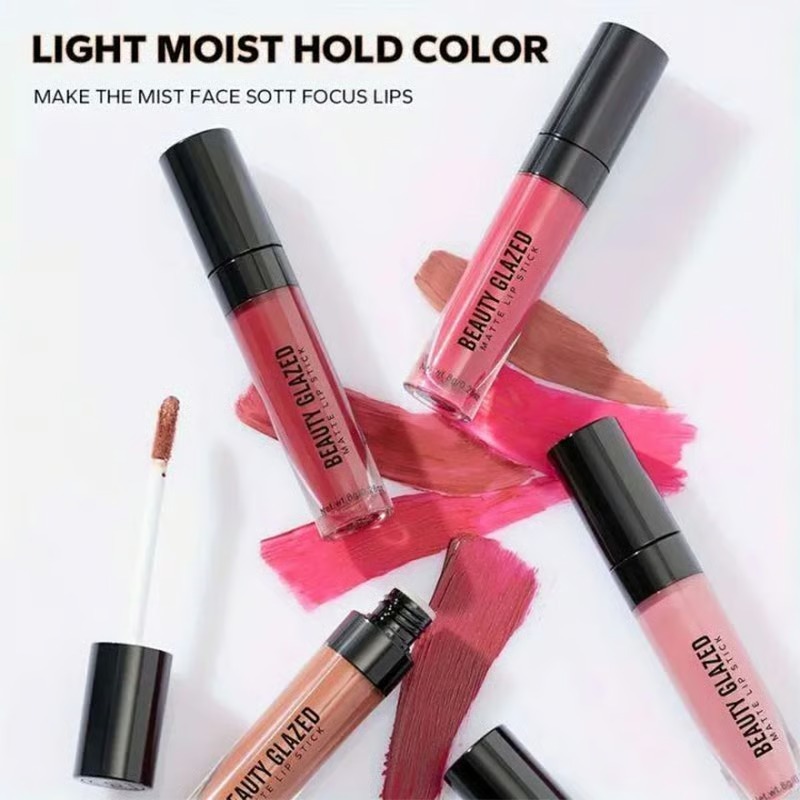 Beauty Glazed Matte Lipstick 8g - 109 Nude Rose_img_1