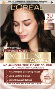 L'Oreal Excellence No Ammonia Triple Care Colour - 3U Universal Dark Brown_img_0