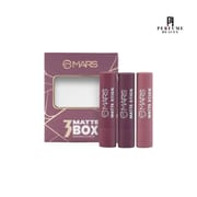 Mars Cosmetics Matte Box Set of 3 Lipsticks #03 Plum (20gm)_img_0