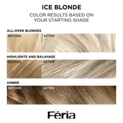 LOreal Paris Feria Long-Lasting Anti Brass Power Hair Toner, Ammonia Free Demi Permanent Hair Color, Ice Blonde Hair Toner_img_2