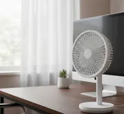 Xiaomi AISOLOVE F5 4000mAh Rechargeable Desk Fan – White Color_img_0